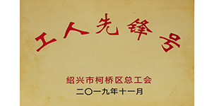 2019年荣获柯桥区总工会“工人先锋号”称号.JPG